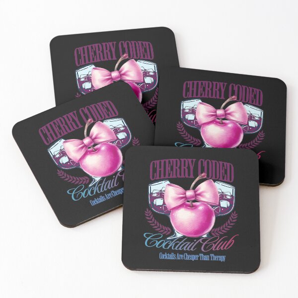 Item preview, CHERRY CODED COCKTAIL CLUB, COCKTAILS ARE CHEAPER THAN THERAPY designed and sold by justyna-s28.