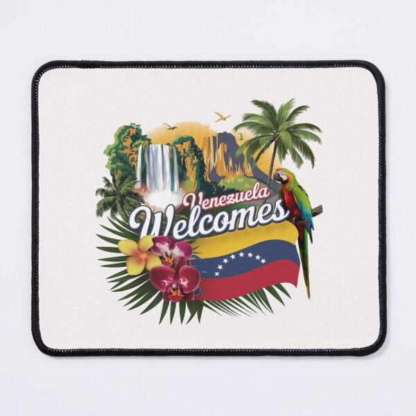 Item preview, Venezuela Welcomes Flag Map Angel, Caracas, Orinoco designed and sold by AnimalsDH305.