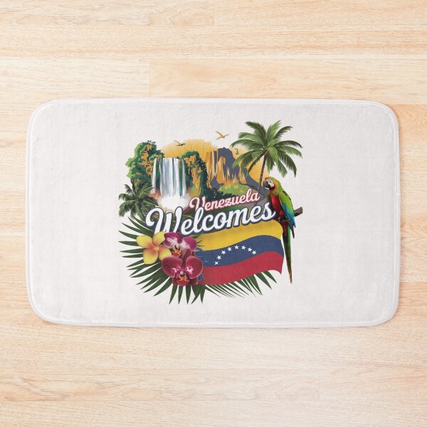 Item preview, Venezuela Welcomes Flag Map Angel, Caracas, Orinoco designed and sold by AnimalsDH305.