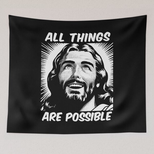 Item preview, Matthew 19:26 With God All Things Are Possible designed and sold by plushism.