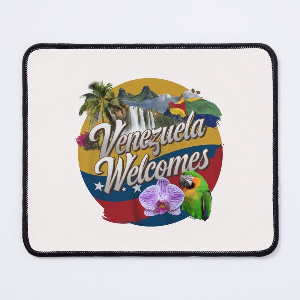 Item preview, Venezuela Welcomes Flag Map Angel, Caracas, Orinoco designed and sold by AnimalsDH305.
