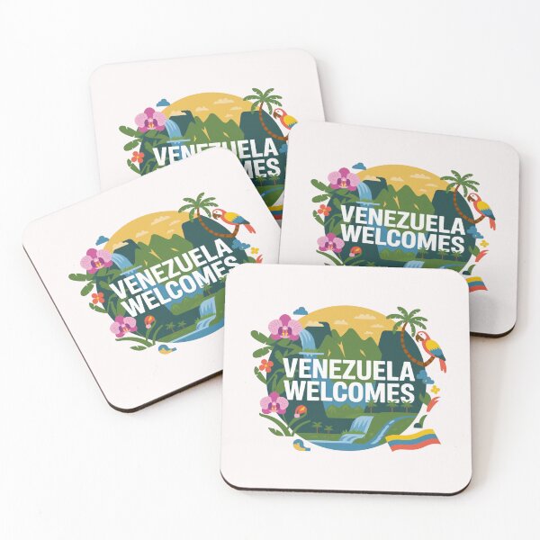 Item preview, Venezuela Welcomes Flag Map Angel, Caracas, Orinoco designed and sold by AnimalsDH305.