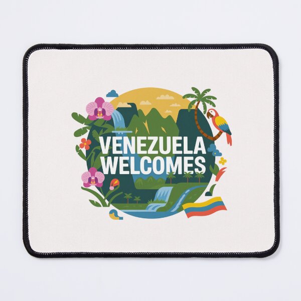 Item preview, Venezuela Welcomes Flag Map Angel, Caracas, Orinoco designed and sold by AnimalsDH305.