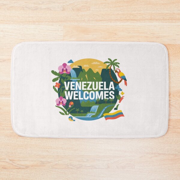 Item preview, Venezuela Welcomes Flag Map Angel, Caracas, Orinoco designed and sold by AnimalsDH305.