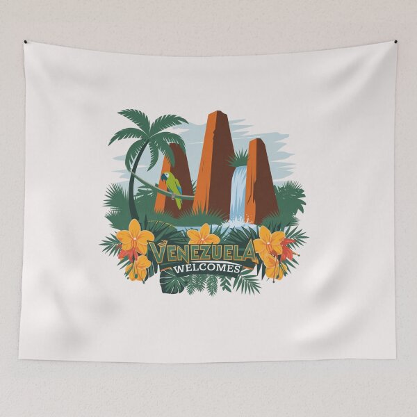 Item preview, Venezuela Welcomes Flag Map Angel, Caracas, Orinoco designed and sold by AnimalsDH305.