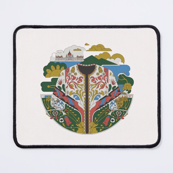 Item preview, Hungary Welcomes Flag Map Budapest, Danube, Balaton designed and sold by AnimalsDH305.
