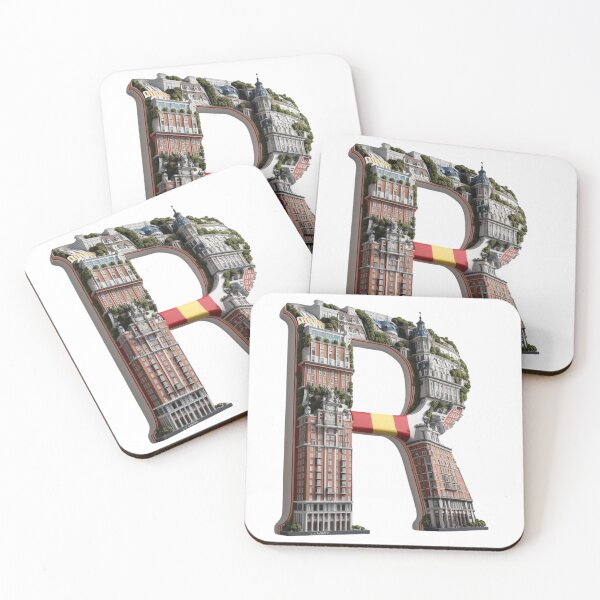 Item preview, Letter R Shaped with Madrid Architecture Letra R con  designed and sold by goodFather4ever.