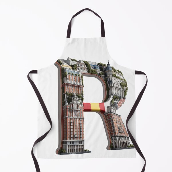 Item preview, Letter R Shaped with Madrid Architecture Letra R con designed and sold by goodFather4ever.