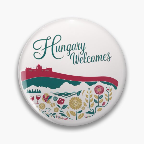 Item preview, Hungary Welcomes Flag Map Budapest, Danube, Balaton designed and sold by AnimalsDH305.