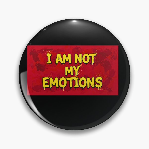 Item preview, I AM NOT MY EMOTIONS -red & yellow designed and sold by FitEnvy.