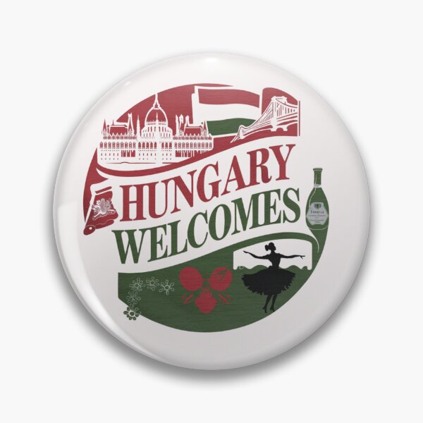 Item preview,  Hungary Welcomes Flag Map Budapest, Danube, Balaton designed and sold by AnimalsDH305.