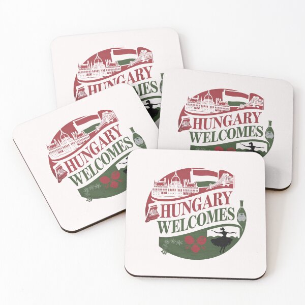 Item preview,  Hungary Welcomes Flag Map Budapest, Danube, Balaton designed and sold by AnimalsDH305.