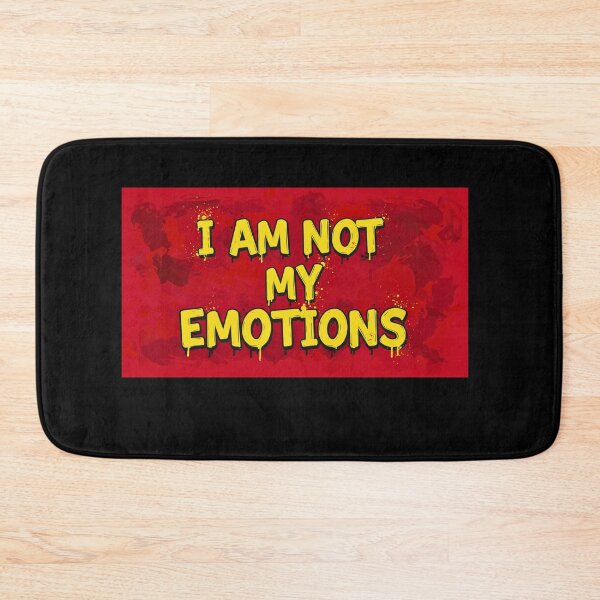 Item preview, I AM NOT MY EMOTIONS -red & yellow designed and sold by FitEnvy.
