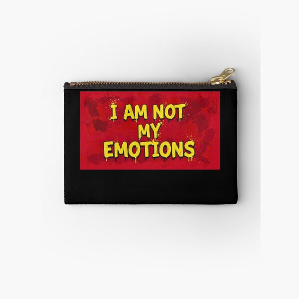 Item preview, I AM NOT MY EMOTIONS -red & yellow designed and sold by FitEnvy.