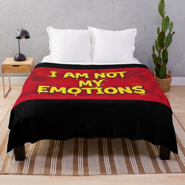 Item preview, I AM NOT MY EMOTIONS -red & yellow designed and sold by FitEnvy.