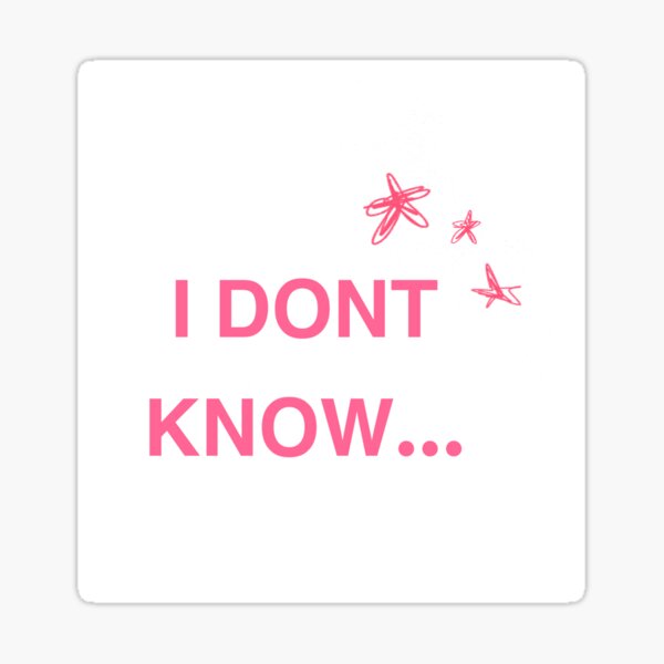 Item preview, I DONT KNOW LABEL designed and sold by whiteeyeddoodle.