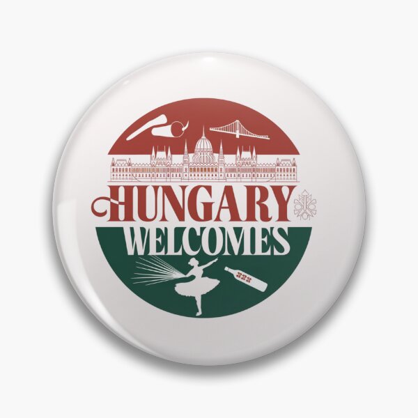 Item preview, Hungary Welcomes Flag Map Budapest, Danube, Balaton designed and sold by AnimalsDH305.