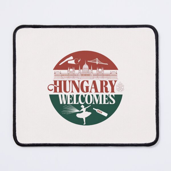 Item preview, Hungary Welcomes Flag Map Budapest, Danube, Balaton designed and sold by AnimalsDH305.