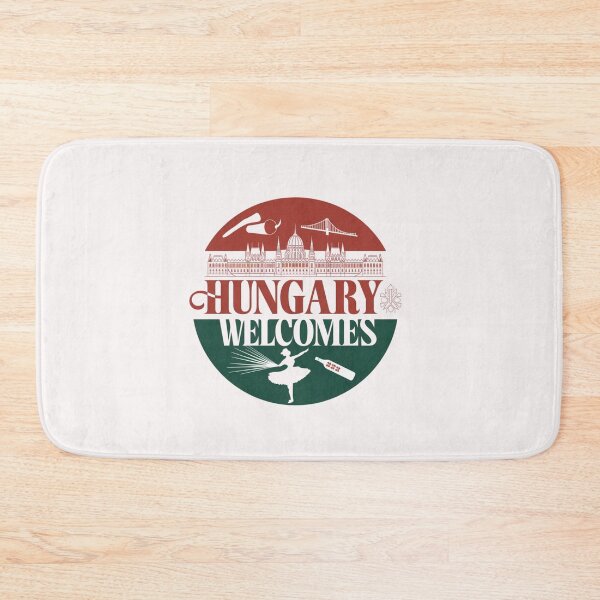Item preview, Hungary Welcomes Flag Map Budapest, Danube, Balaton designed and sold by AnimalsDH305.