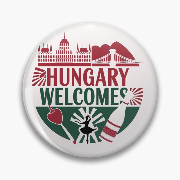 Item preview, Hungary Welcomes Flag Map Budapest, Danube, Balaton designed and sold by AnimalsDH305.