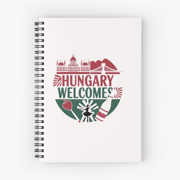 Item preview, Hungary Welcomes Flag Map Budapest, Danube, Balaton designed and sold by AnimalsDH305.