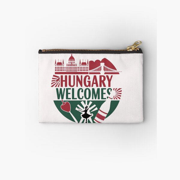 Item preview, Hungary Welcomes Flag Map Budapest, Danube, Balaton designed and sold by AnimalsDH305.