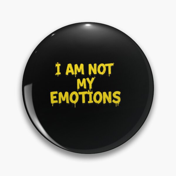 Item preview, I AM NOT MY EMOTIONS -yellow designed and sold by FitEnvy.