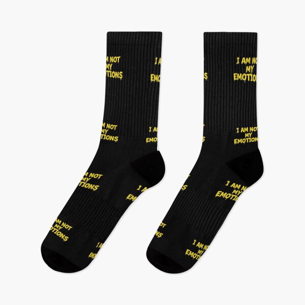 Item preview, I AM NOT MY EMOTIONS -yellow designed and sold by FitEnvy.