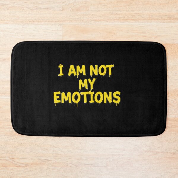 Item preview, I AM NOT MY EMOTIONS -yellow designed and sold by FitEnvy.