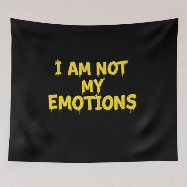 Item preview, I AM NOT MY EMOTIONS -yellow designed and sold by FitEnvy.