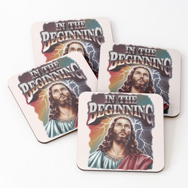 Item preview, Genesis 1:1 – In the Beginning | Bootleg Jesus Art | Christian Creation Design designed and sold by  KnitLuv.