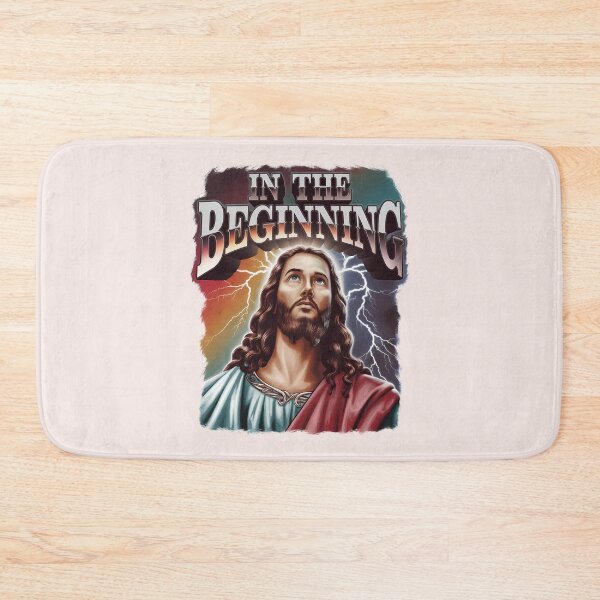 Item preview, Genesis 1:1 – In the Beginning | Bootleg Jesus Art | Christian Creation Design designed and sold by  KnitLuv.