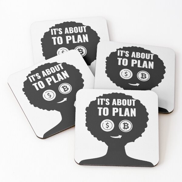 Item preview, Time to Plan: Crypto Investment Art Print designed and sold by cabana.space.