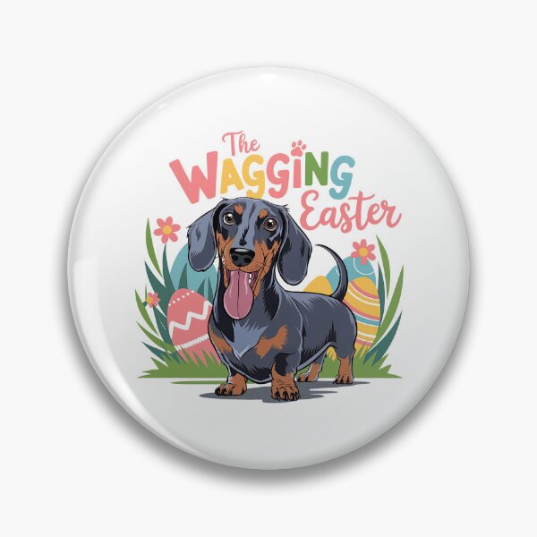 Item preview, Dachshund Easter - The Wagging Easter designed and sold by GRABAPSHOP.