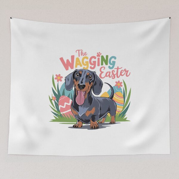 Item preview, Dachshund Easter - The Wagging Easter designed and sold by GRABAPSHOP.