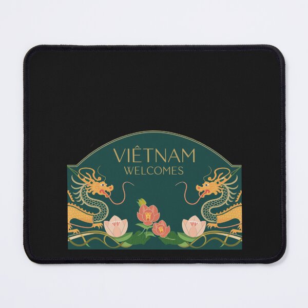 Item preview, Vietnam Welcomes Flag Map Hanoi, Ho Chi Minh designed and sold by AnimalsDH305.