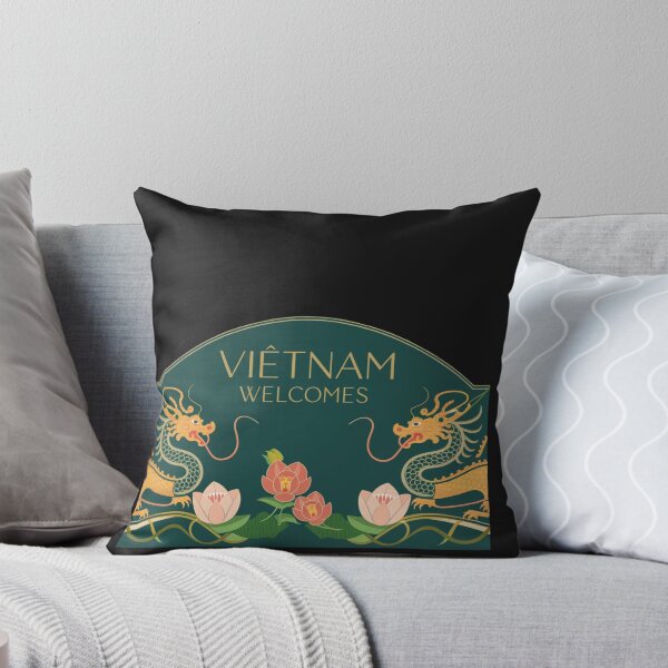 Item preview, Vietnam Welcomes Flag Map Hanoi, Ho Chi Minh designed and sold by AnimalsDH305.