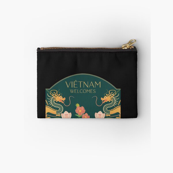 Item preview, Vietnam Welcomes Flag Map Hanoi, Ho Chi Minh designed and sold by AnimalsDH305.