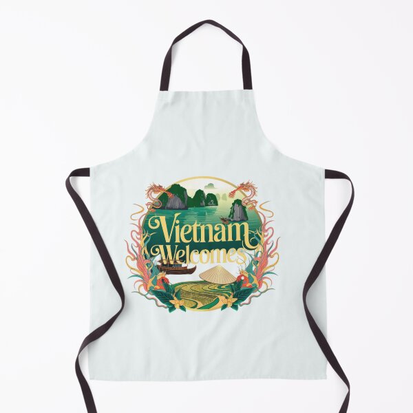 Item preview, Vietnam Welcomes Flag Map Hanoi, Ho Chi Minh designed and sold by AnimalsDH305.