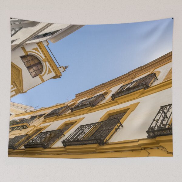 Item preview, Quintessential Spain - Classic Andalusian Facades in Barrio Santa Cruz Seville designed and sold by Georgia Mizuleva.