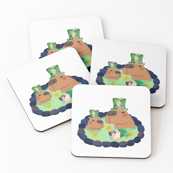 Item preview, Capybaras in a hot spring designed and sold by ZdunekDesign.