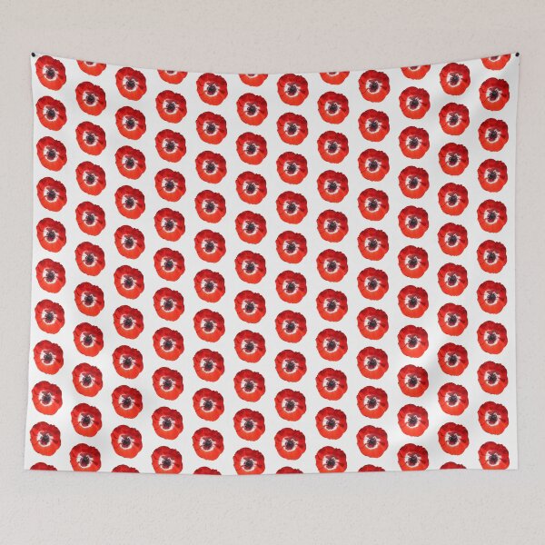 Item preview, Red, White,and Blue Anemone Windflower Showing Anticipation Die Cut designed and sold by JoyousArt4u.