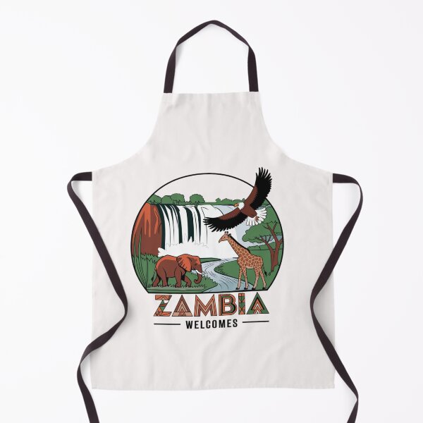 Item preview, Zambia Welcomes Flag Map Zambezi River, designed and sold by AnimalsDH305.