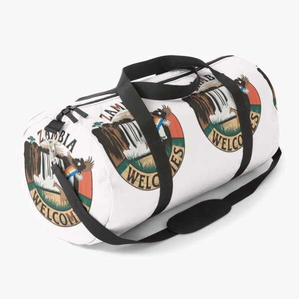 Item preview, Zambia Welcomes Flag Map Zambezi River,  designed and sold by AnimalsDH305.