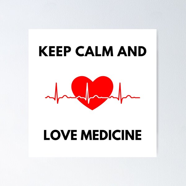 Item preview, Keep calm and love medicine designed and sold by camicebiancobuy.