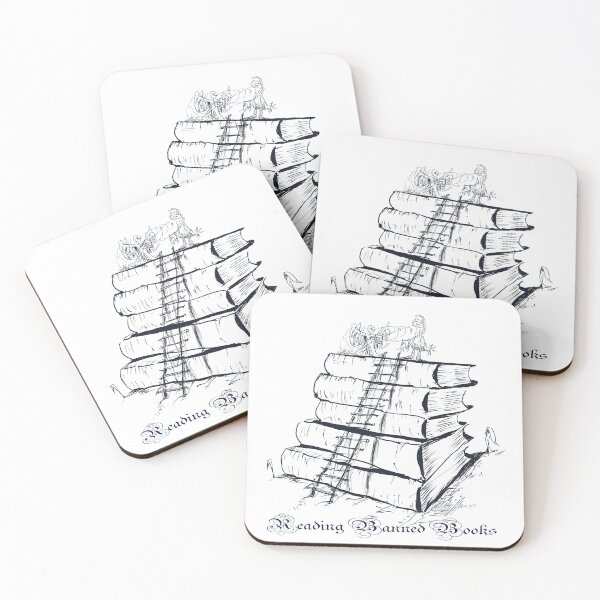 Item preview, Reading Banned Books And the ladder designed and sold by GregorProjector.