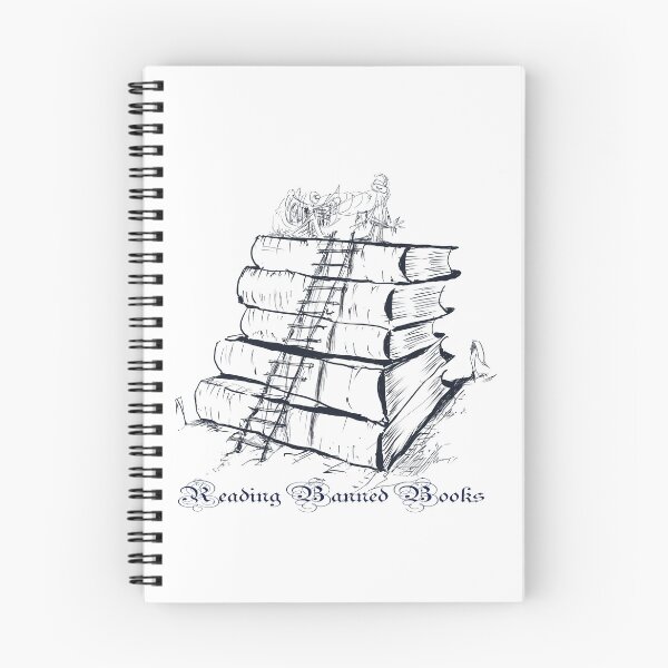 Item preview, Reading Banned Books And the ladder designed and sold by GregorProjector.