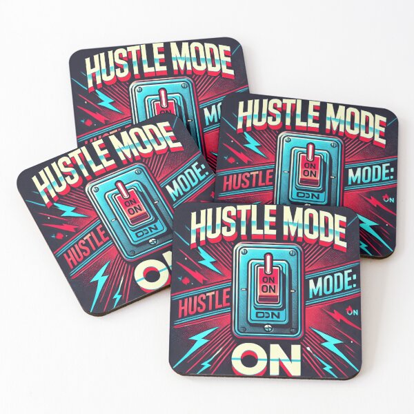 Item preview, Hustle mode on! designed and sold by Uniquely You.