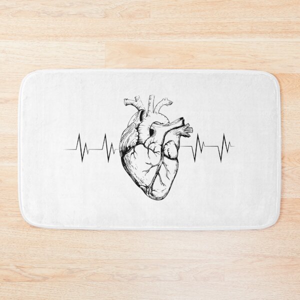 Item preview, Anatomical Heartbeat – Life in Every Beat (black) designed and sold by DARK_NOVA.
