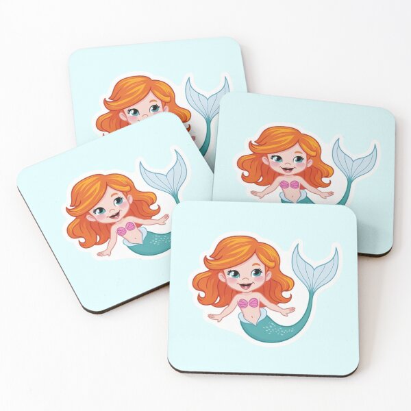 Item preview, Kawaii Cartoon Ginger Mermaid designed and sold by hannah01789.